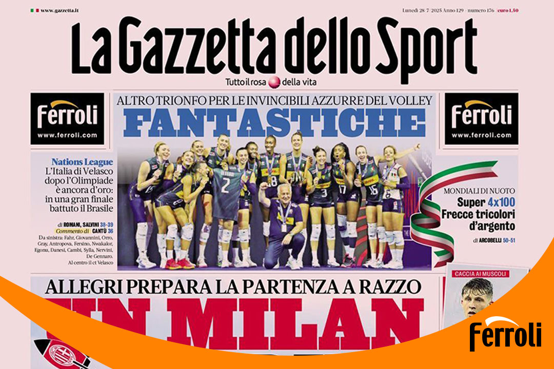 88858cc永利强势登陆《米兰体育报》头版！